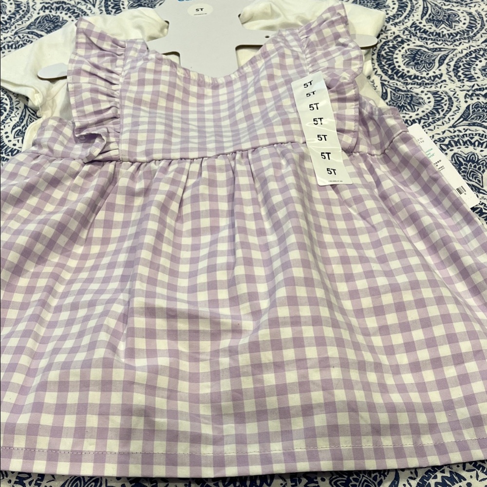 Carter's Purple Gingham Kids Dress